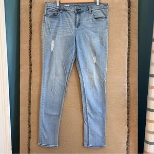 KUT FROM THE KLOTH Mia Distressed Toothpick Skinny Plus Size Jeans